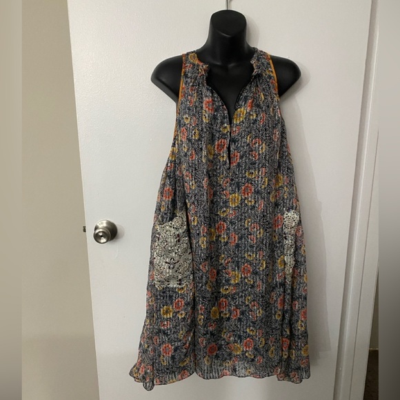 Isabel Marant Floral Sleeveless silk Dress with Pockets - Picture 1 of 6